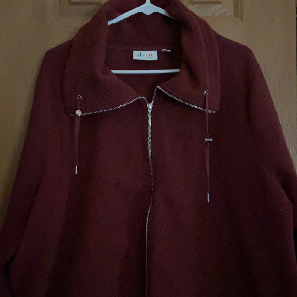 Denim and Co lightweight fleece jacket 2x